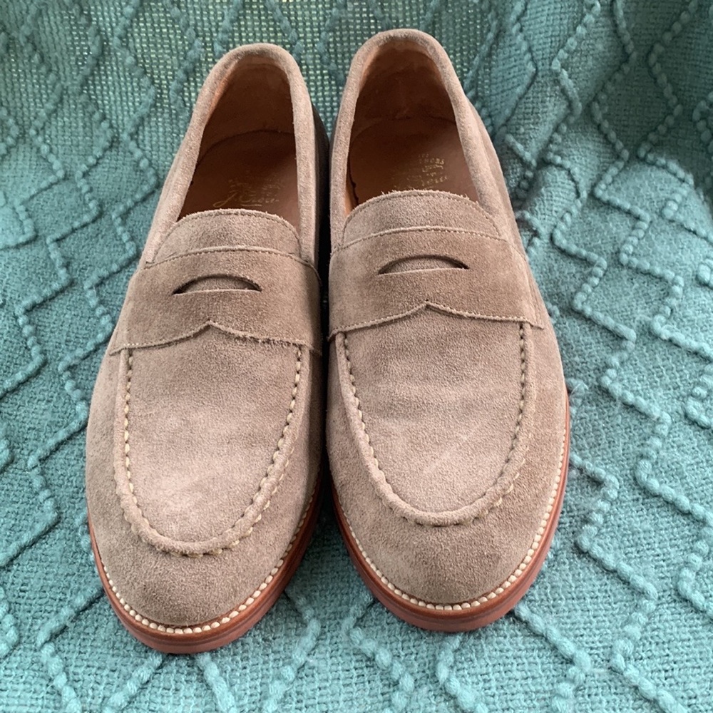 J. Crew Men’s Suede Tan Loafers Size 9.5